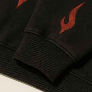 Sweat-shirt à capuche unisexe 100% coton surdimensionné pour l'hiver avec broderie 3D et impression numérique, respirant et coupe-vent - Product Image 2