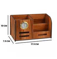 100% porte-stylo en bois porte-crayon bureau fantaisie conteneur de stockage accessoires de bureau porte-stylo en bois pièce de conception
