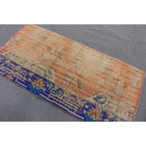 พรมวินเทจตุรกีขนาด 3.2x6.2 ฟุต, พรมตกแต่ง, พรมลายพรางสีส้ม - Product Image 3