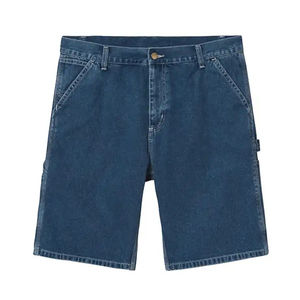 Short en jean cargo coupe droite taille mi-haute délavé bleu clair style streetwear, ourlet déchiré, qualité supérieure, décontracté, rétro, respirant - Product Image 2