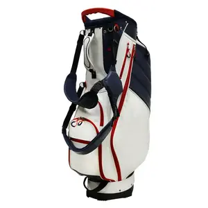 Nuevo diseño impermeable logotipo personalizado lona cuero Golf personal bolsa buque estuche rígido Mini bolsa de Golf etiqueta - Product Image 6