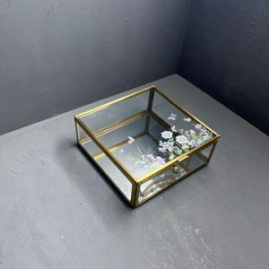 <b>Jewellery</b> <b>box</b> organizer <b>box</b> decorative <b>box</b> brass finish printed <b>box</b> - Product Image 4