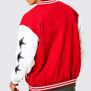 Vestes de style streetwear, qualité supérieure, veste universitaire de style lettreman, patchwork, boutons complets, unisexe, hiver, pour le lycée - Product Image 6