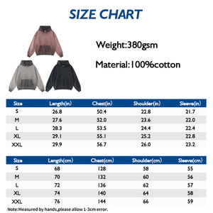 Sudaderas con capucha para hombre con gradiente de lavado ácido de gran tamaño personalizadas - Product Image 3