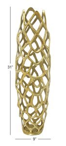 Florero de Metal de latón grabado/en relieve, florero artesanal resistente, creatividad, nuevo florero de calidad de latón para eventos de decoración - Product Image 3
