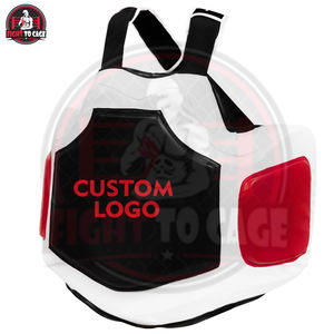 Protège-poitrine de boxe personnalisé avec logo, en PVC, durable, de haute qualité, équipement d'entraînement pour la boxe, le MMA, toutes saisons - Product Image 2