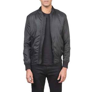 Chaqueta Bomber Cortavientos Ligera con Logotipo Frontal de Lona Impermeable Informal para Hombre, Precio al por Mayor, 100% Poliéster - Product Image 3