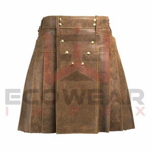 Kilts en cuir de style nouveau à prix de gros, logo personnalisé pour adultes, kilts en cuir pour hommes de style nouveau à prix de gros - Product Image 6