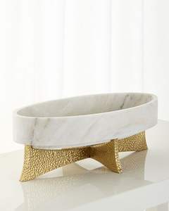 Ensemble de bols en bois céramique moderne et élégant en acier poli or et verre pour dattes soupe pâtes salade - Product Image 1