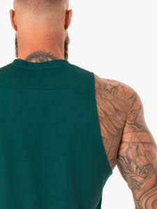 Camisetas sin mangas para hombre con logotipo personalizado de alta calidad y tarifa al por mayor, camisetas sin mangas transpirables de talla grande de Color sólido para entrenamiento de gimnasio, camiseta sin mangas para hombre - Product Image 6