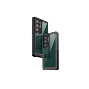 Étui de téléphone robuste, étanche et antichoc compatible Netzy SAFA 1-1 pour Samsung Galaxy S23 Ultra, finition électro-plaquée givrée - Product Image 5