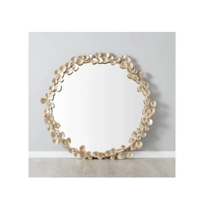 Modern Elegant Brass <b>Irregular</b> Shaped Abstract Harmony Wall Accent <b>Mirror</b> Unique Design for Contemporary Spaces - Product Image 5