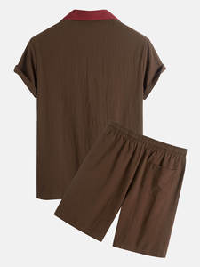 Conjunto de camiseta y pantalones cortos cómodos de verano para hombre, conjunto de pantalones cortos de secado rápido para hombre, conjunto de verano de alta calidad para hombre - Product Image 2