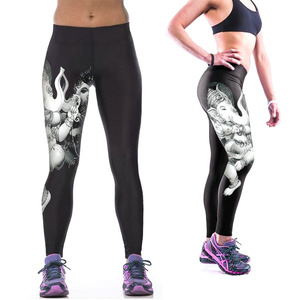 Mallas informales de cintura media para mujer de la mejor calidad, pantalones de Yoga de leopardo cómodos y elegantes personalizados, ropa de diario transpirable And1 - Product Image 5