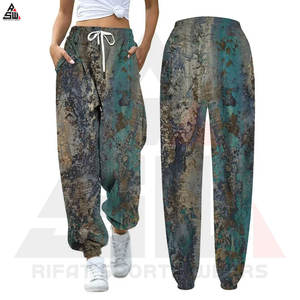Pantalons de survêtement pour hommes de qualité supérieure, délavés, respirants, décontractés, travail de bureau, Logo personnalisé, étiquette 100% coton par sublimation - Product Image 6