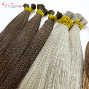 Cheveux colorés de très haute qualité Cheveux humains vietnamiens Couleur naturelle lisse en vrac sans produit chimique - Product Image 6