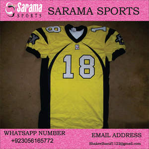 Maillots de football américain de style nouvelle saison, personnalisés, bon marché, authentiques, cousus, uniformes de football américain - Product Image 5