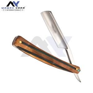 Navaja de Afeitar Recta de Acero Japonés para Hombre, con Mango de Madera de Sándalo y Estuche Protector Incluido para un Afeitado Ultra Cercano - Product Image 2