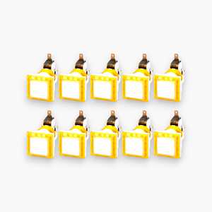 Juego de 10 Botones Cuadrados con Luces LED y Microinterruptor de Plástico Multicolor para Uso en Arcade, Envío Gratis - Product Image 2