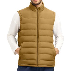Chaleco Acolchado de Invierno para Hombre, Más Vendido al por Mayor, Chaqueta Impermeable con Cuello Alto de Lona - Product Image 6