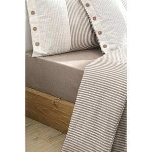 Özdilek ชุดปลอกผ้านวมสองชั้นสีเบจลายเส้นธรรมชาติ - Product Image 3