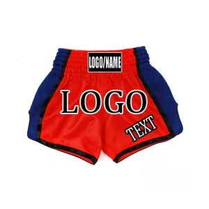 2025 Nueva colección de verano cómodo satén Unisex Kick Boxing Shorts logotipo personalizado OEM Casual ecológico hombres Muay Thai - Product Image 4