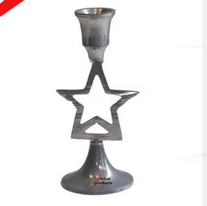 Bougeoir en acier inoxydable doré au look dernier cri pour hôtel, restaurant et bar - Product Image 3