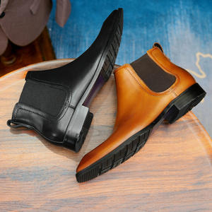 รองเท้าบูทหนังคุณภาพสูงแบบ Brogue พร้อมดีเทลลายฉลุและพื้นรองเท้าระบายอากาศได้ดี เหมาะสำหรับสุภาพบุรุษในงานสังสรรค์ทางธุรกิจ - Product Image 2