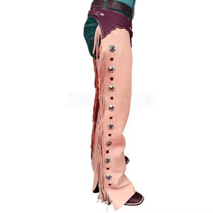 Pantalon en cuir gay personnalisé de grande taille, taille haute, coupe ample, tissu streetwear élastique, usage décontracté, vente en gros disponible - Product Image 3