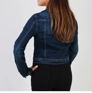 Chaqueta Vaquera Premium para Mujer, Ropa Urbana, Chaqueta Vaquera con Tela Vaquera Lavada, Silueta Relajada, Cómoda - Product Image 6