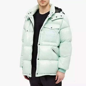 OEM logotipo personalizado Bomber al aire libre brillante burbuja chaqueta abrigo de invierno los hombres abajo chaqueta acolchada - Product Image 2