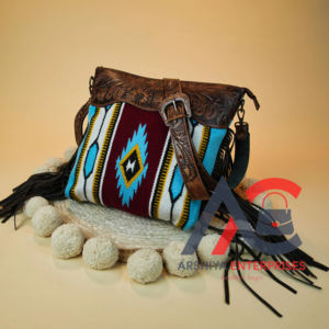 Nuevo diseño único, bolsos con flecos hechos a mano, multicolor, Azteca, manta para SILLÍN, bolsos con estilo bohemio para mujer - Product Image 1