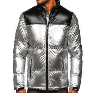 Chaquetas Acolchadas para Hombre 2026, Diseño Personalizado, Chaqueta Acolchada de Alta Calidad, Chaqueta Acolchada Plateada Extra Grande Hecha de Poliéster para Hombre - Product Image 1