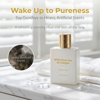 Eau de Cologne White Moss, parfum unisexe de créateur, senteur naturelle légère pour les affaires et les rendez-vous