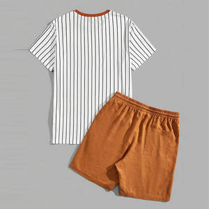 Ropa de calle con logotipo personalizado informal, conjuntos de pantalones cortos de verano para hombre, camiseta de manga corta y ropa corta de verano para hombre - Product Image 2