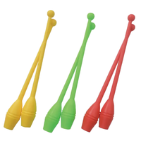 Bâtons de gymnastique rythmique en PP durable, 0,2 kg, 36 cm, options multicolores, logo personnalisé disponible, marque OEM, origine TW