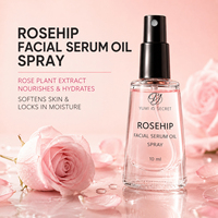 Vente en gros, marque privée, huile essentielle de rose de Damas biologique, brume pour le visage, spray hydratant, éclat, rafraîchissant, sérum facial en brume