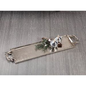 ถาดเสิร์ฟผลไม้ทรงสี่เหลี่ยมผืนผ้าสำหรับตกแต่งงานแต่งงานงานแฮนด์เมดสำหรับโรงแรมในบ้านพร้อมที่จับอลูมิเนียม - Product Image 6