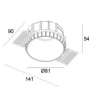 Módulos de luces LED empotradas redondas personalizadas de color negro sin marco, regulables DALI, con soporte <span class=keywords><strong>GU10</strong></span>, tipo downlight. - Product Image 4