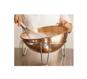 Bol à salade en cuivre avec une forme ronde de qualité supérieure, bol à mélanger les aliments pour un usage domestique et en restaurant - Product Image 4