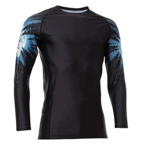 เสื้อรัดกล้าม BJJ ราคาประหยัดสำหรับผู้ชาย เสื้อคอมเพรสชั่น พิมพ์ลายแบบซับลิเมชั่นตามสั่ง สำหรับผู้ใหญ่ แขนยาว คุณภาพสูง บริการ OEM - Product Image 4