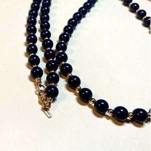 Collar de resina blanco y negro hecho a mano para mujer, chapado en oro clásico, doble línea, superventas, joyería de moda para bodas y niñas - Product Image 3