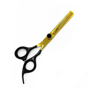 Kit de ciseaux de barbier pour la coupe de cheveux en salon, comprenant des ciseaux à effiler et des ciseaux droits - Product Image 6