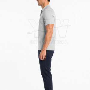 Polo en coton 100% de haute qualité pour hommes, manches courtes, design personnalisé, en vente en ligne, fabriqué au Pakistan - Product Image 2