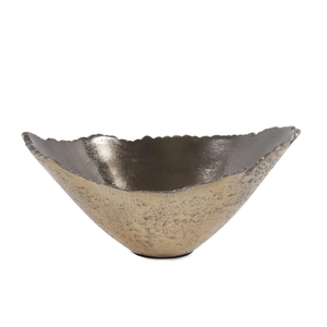 Juego de cuencos decorativos dorados de latón antiguo con acabado metálico liso y Borde irregular - Product Image 6