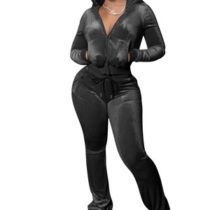 Top Quality Breathable Stylish 2 Piece Set 100% <b>Organic</b> Cotton Sweat Suits Customize Stylish Wholesale Woman Tracksuits - Product Image 3