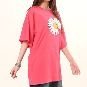 T-shirts en twill à col rond pour femmes, coupe classique, de haute qualité, écologiques, respirants, séchage rapide, vêtements décontractés, fabriqués en 100% coton, été - Product Image 3