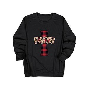 Sweatshirts pour femmes Vente en gros Coton polaire Hoodies Crewneck Pullover Manches longues Casual Fashion Tops Fabricant - Product Image 2