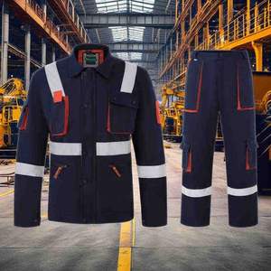 Premium Men's Silver Grey Reflective Soft Shell Security <b>Guard</b> <b>Uniform</b> Pants High Visibility Industrial Workwear - Product Image 5