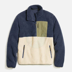 Sweat-shirt polaire Sherpa pour hommes de meilleure qualité motif solide prix de gros d'usine saison d'hiver fabriqué au Pakistan - Product Image 1